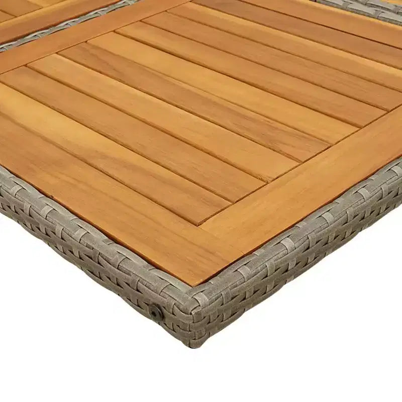 vidaXL conjunto de comedor para patio, mesa y sillas de exterior para 12 personas, gris/azul marino/marrón