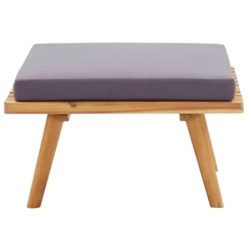 Conjunto de muebles de jardín vidaXL, cojines de asiento gris oscuro y cojines de respaldo blancos