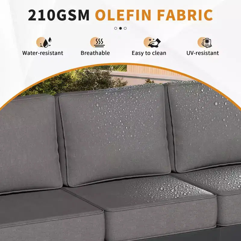 Conjunto de conversación para patio exterior UPTIOT de 4 piezas