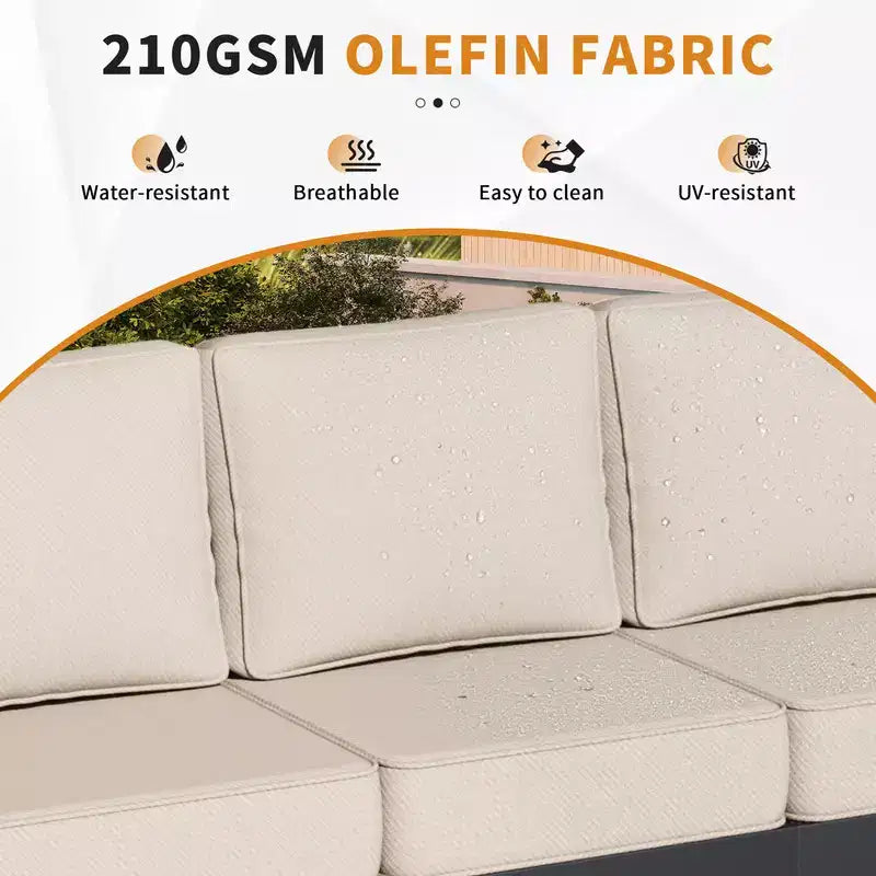Conjunto de conversación para patio exterior UPTIOT de 4 piezas
