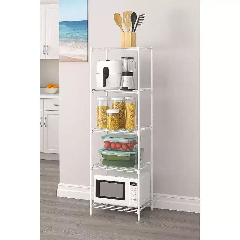 COZONY 5 Tier Wire Shelving Unit, Adjustable Metal Storage for Kitchen Pantry Garage