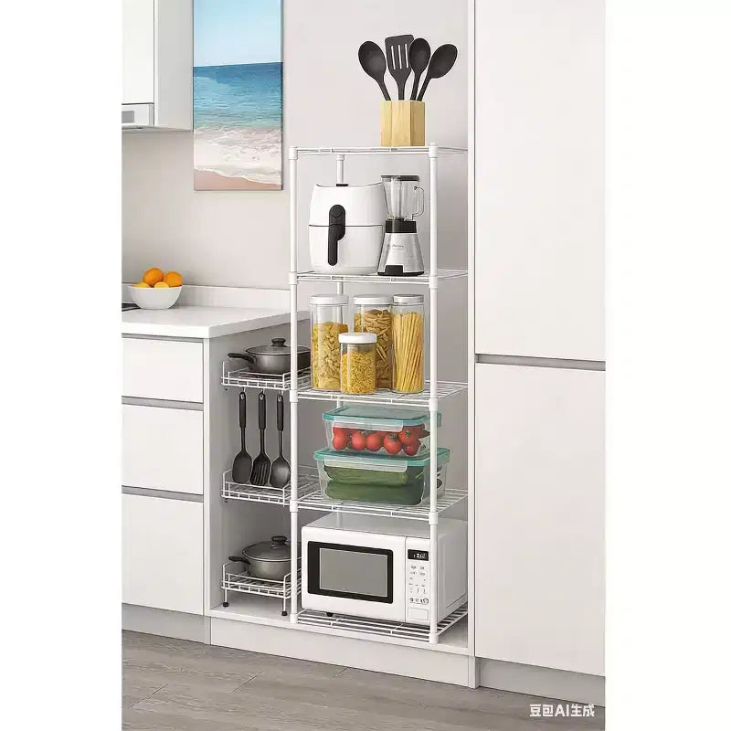 5-Tier Wire Shelving Unit, Adjustable Metal Storage for Kitchen Pantry Garage