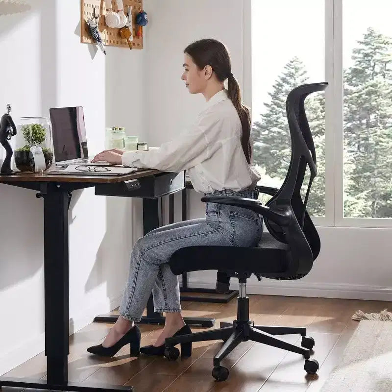 Ergonomic High-Back Mesh Office Chair with Flip-Up Armrests, 120° Recline, 275 LB Capacity