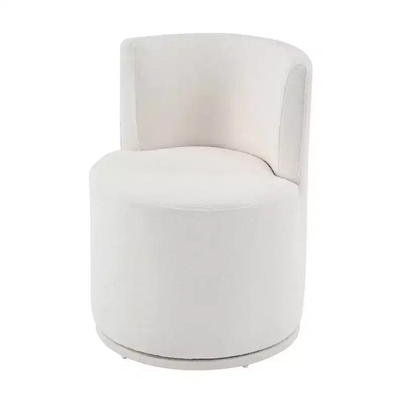 Set of 4 Swivel Upholstered Dining Chairs, Modern Accent Bucket Chairs
