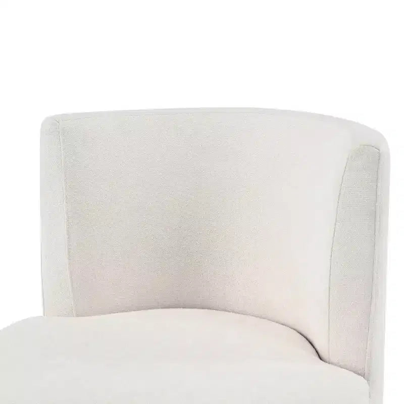 Set of 4 Swivel Upholstered Dining Chairs, Modern Accent Bucket Chairs