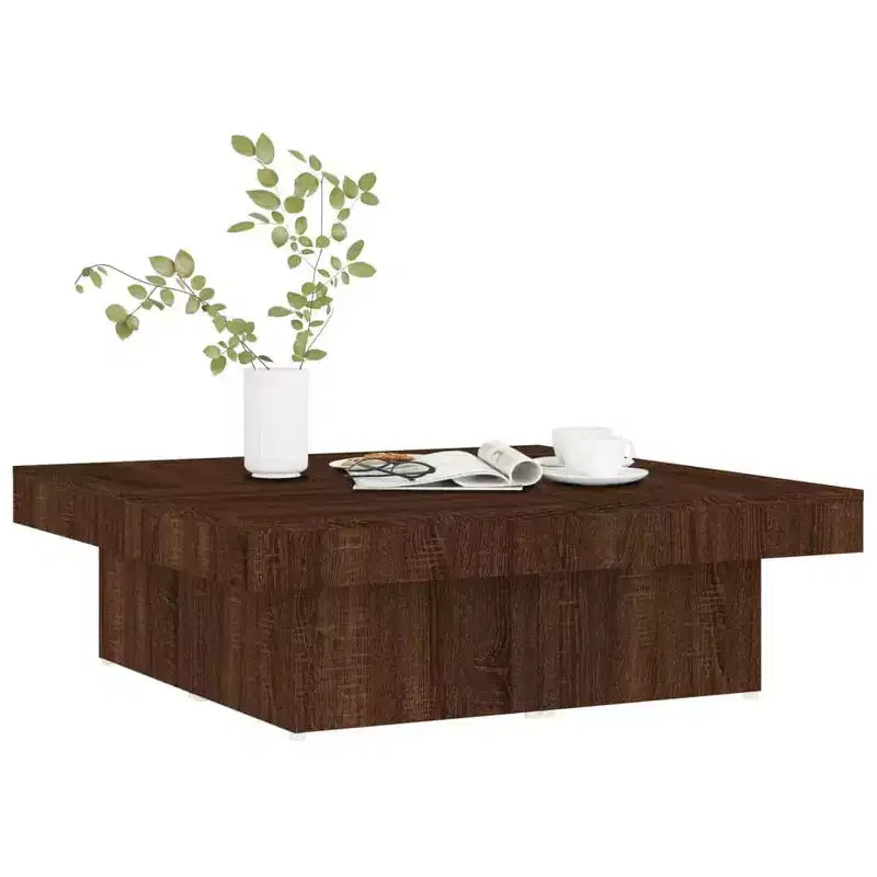 Large Modern Square Coffee Table, Engineered Wood