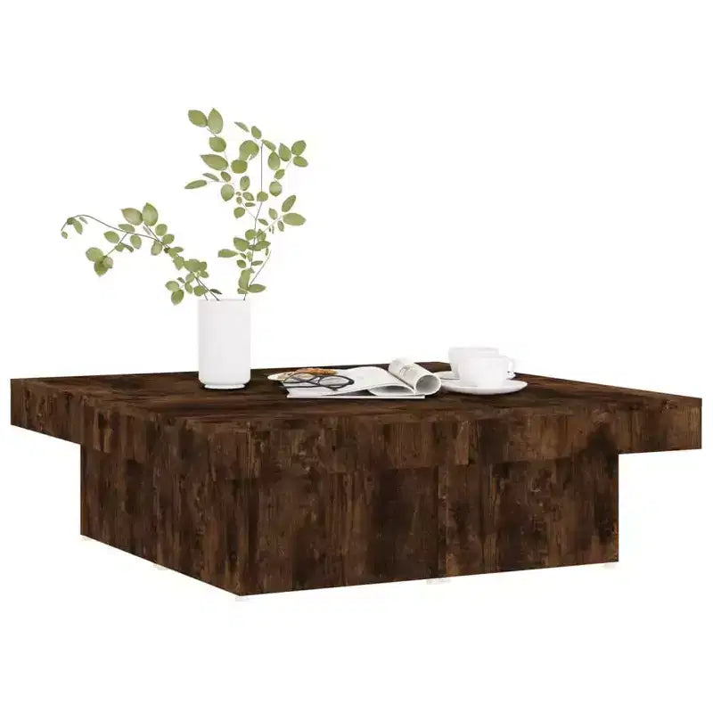 Large Modern Square Coffee Table, Engineered Wood