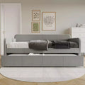 ChaletPosh Twin Size Daybed in Linen with Trundle