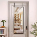 44x16 Full Length Door Mirror. Over Door Hanging or Wall Mount for Bedroom, Living Room, Bathroom, Dorm