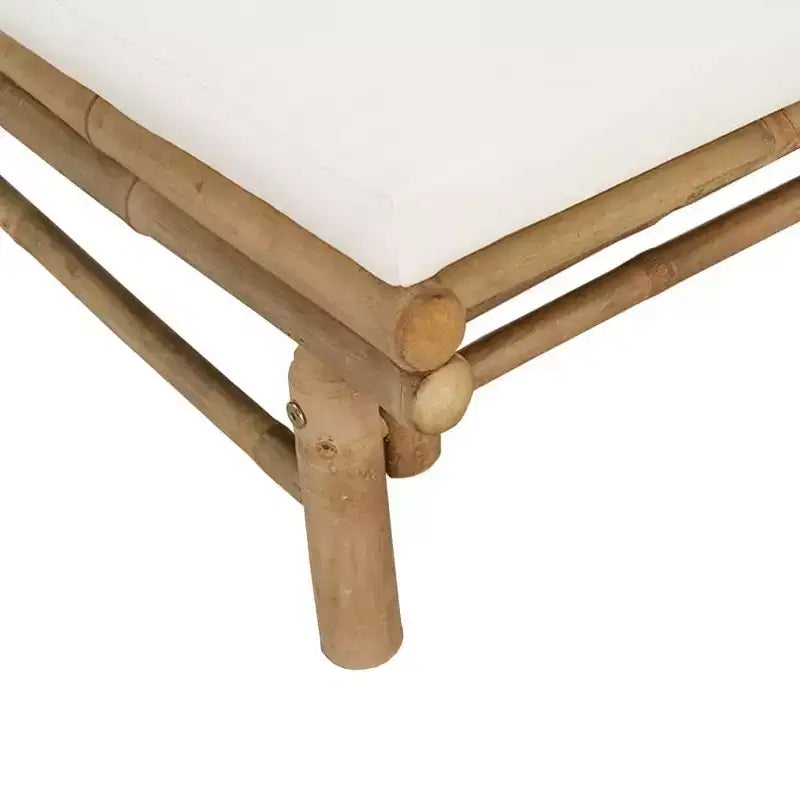 Conjunto de salón de jardín de bambú natural de vidaXL