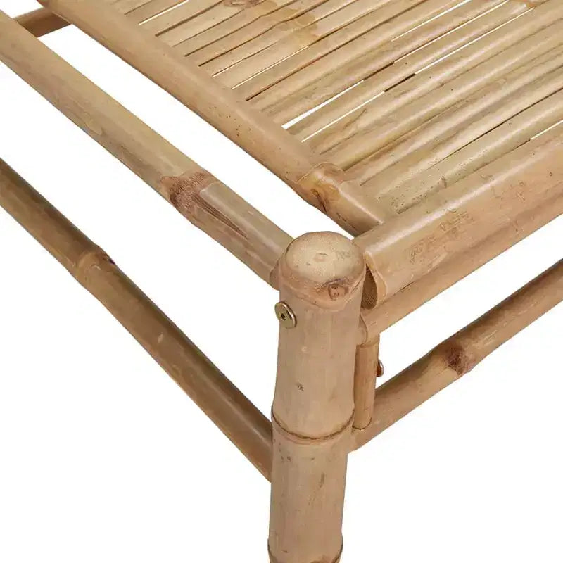 Conjunto de salón de jardín de bambú natural de vidaXL
