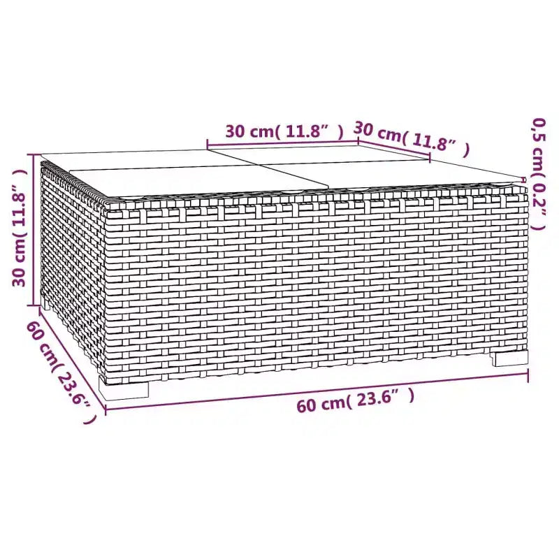 vidaXL conjunto de descanso para patio