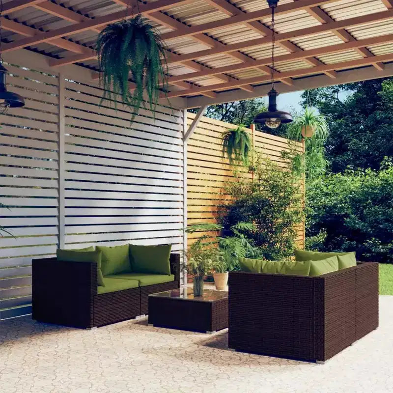 vidaXL conjunto de descanso para patio