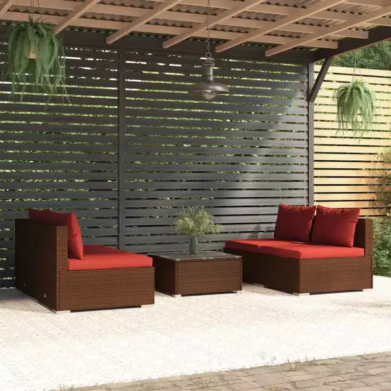 vidaXL conjunto de descanso para patio