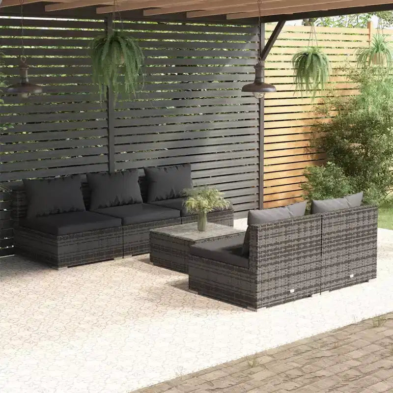 vidaXL conjunto de descanso para patio