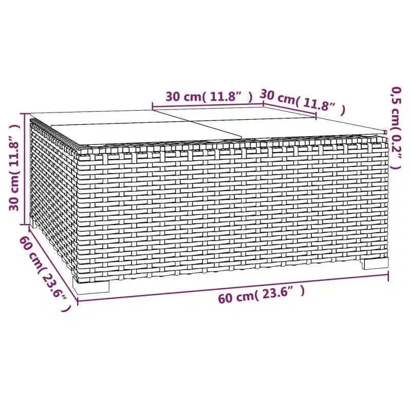 vidaXL conjunto de descanso para patio