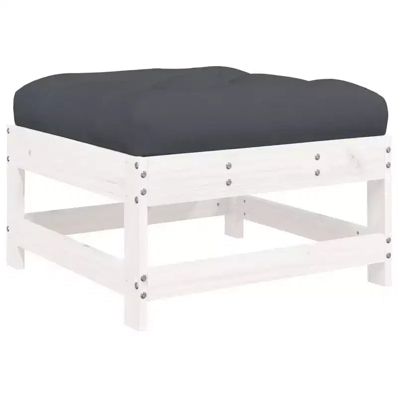 vidaXL Ensemble de salon de jardin avec coussins, mobilier d’extérieur 7 pièces en bois massif
