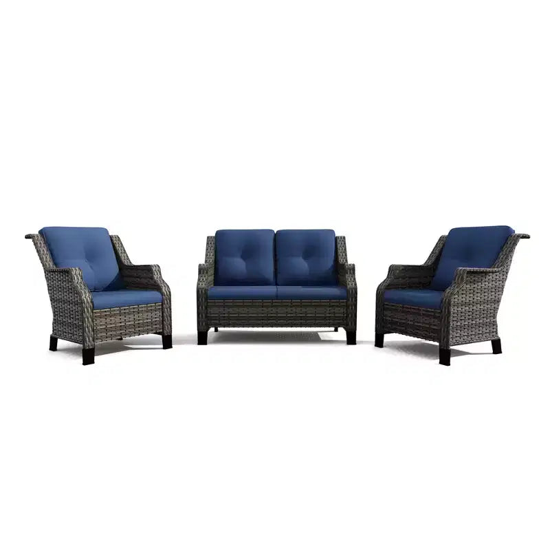 Ensemble causeuse extérieur UPTIOT avec fauteuils ergonomiques et conception résistante à l’eau