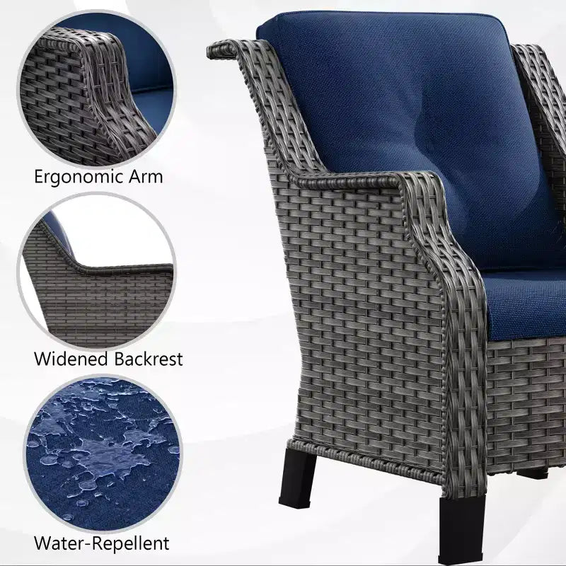 Ensemble lounge de jardin haut de gamme UPTIOT, design ergonomique et confort par tous les temps