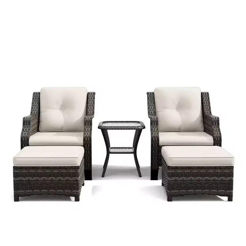 Ensemble lounge de jardin haut de gamme UPTIOT, design ergonomique et confort par tous les temps