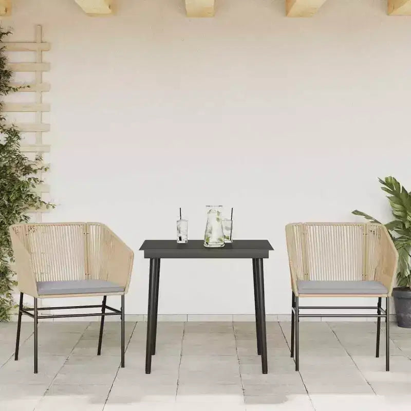 Conjunto de comedor de jardín vidaXL con cojines en diferentes colores y tamaños
