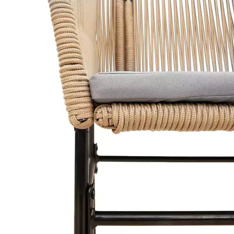 Conjunto de comedor de jardín vidaXL con cojines en diferentes colores y tamaños