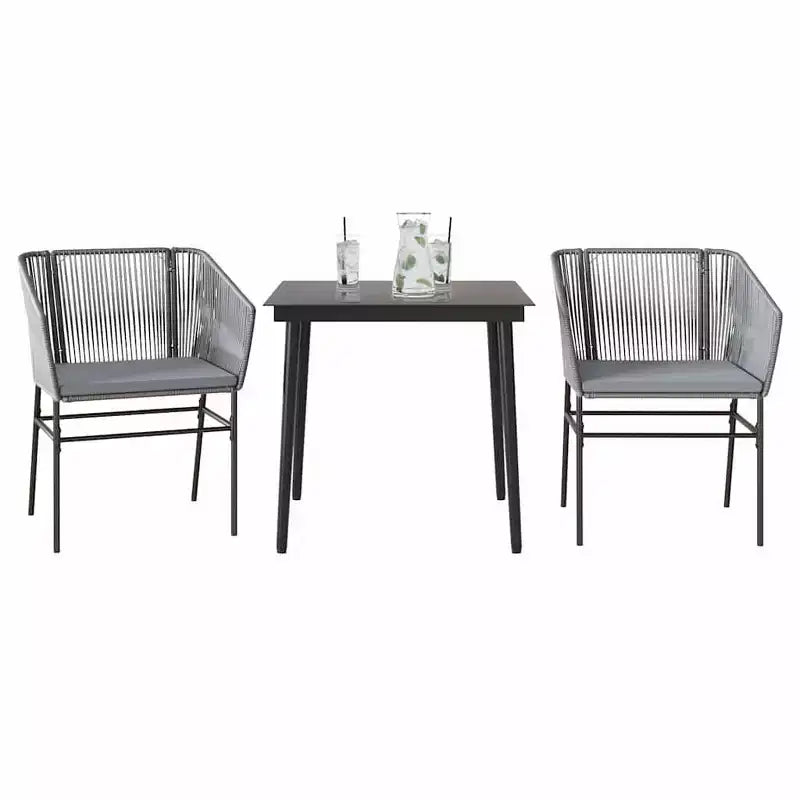 Conjunto de comedor de jardín vidaXL con cojines en diferentes colores y tamaños