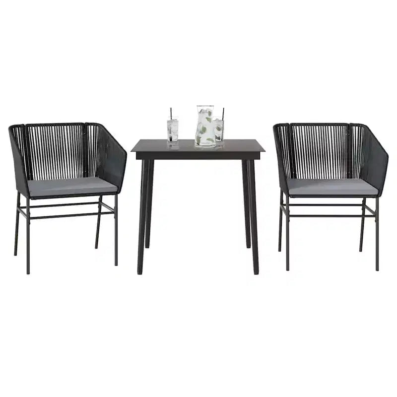 Conjunto de comedor de jardín vidaXL con cojines en diferentes colores y tamaños