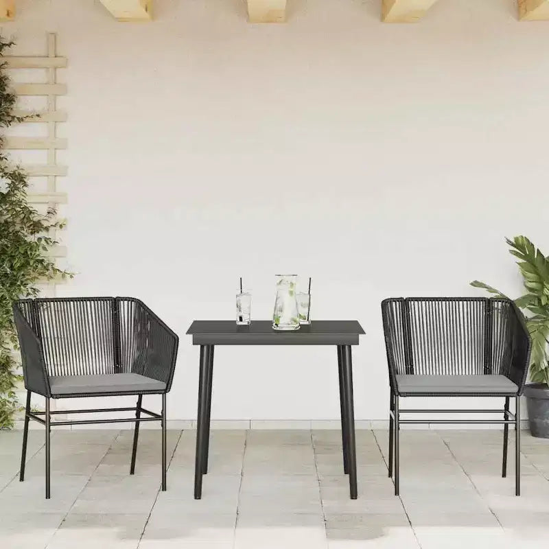 Conjunto de comedor de jardín vidaXL con cojines en diferentes colores y tamaños