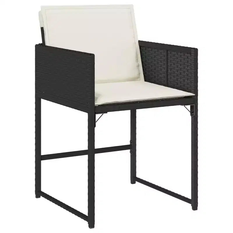 Juego de comedor de jardín vidaXL con cojines en varios colores y materiales