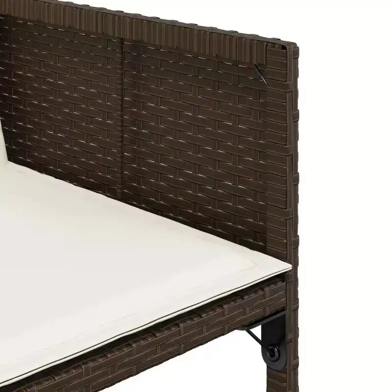 Juego de comedor de jardín vidaXL con cojines en varios colores y materiales