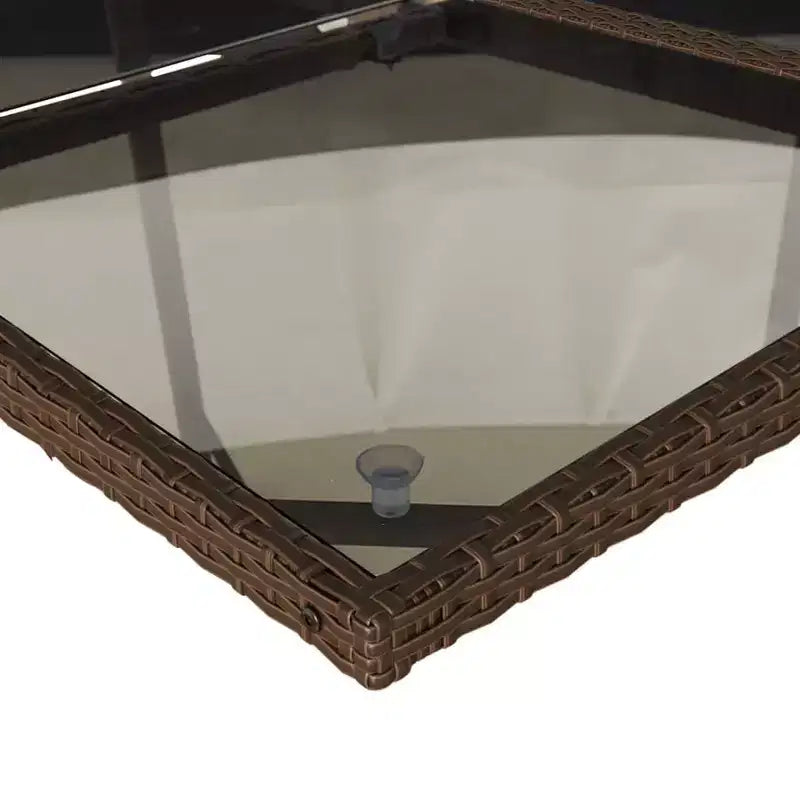 Juego de comedor de jardín vidaXL con cojines en varios colores y materiales