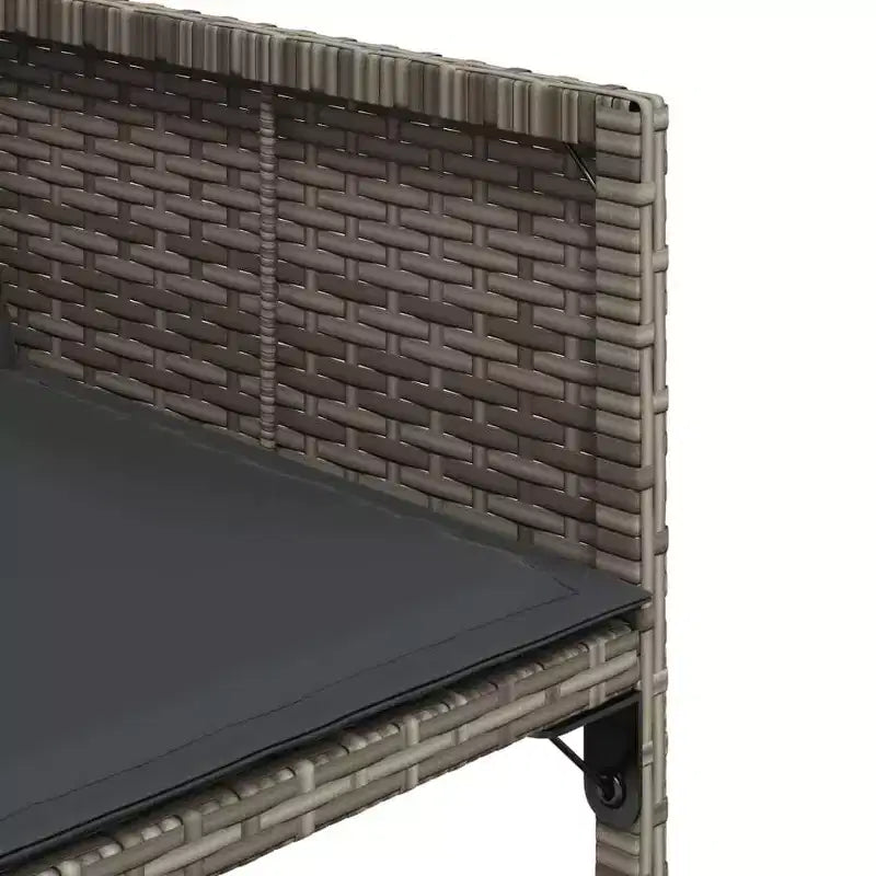 Juego de comedor de jardín vidaXL con cojines en varios colores y materiales