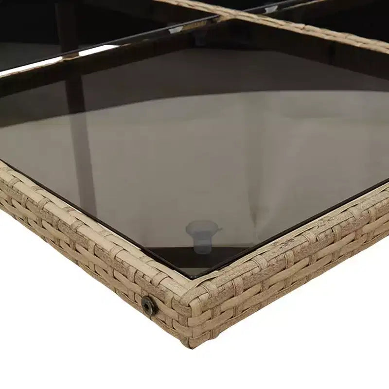 Juego de comedor de jardín vidaXL con cojines en varios colores y materiales
