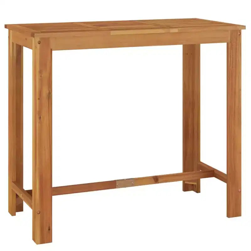 Conjunto de bar para patio vidaXL - madera maciza y poliratán en varios colores