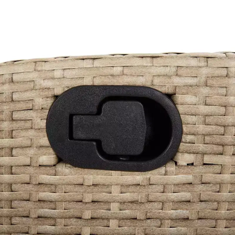 Conjunto de comedor para patio vidaXL con cojines - Poliratán