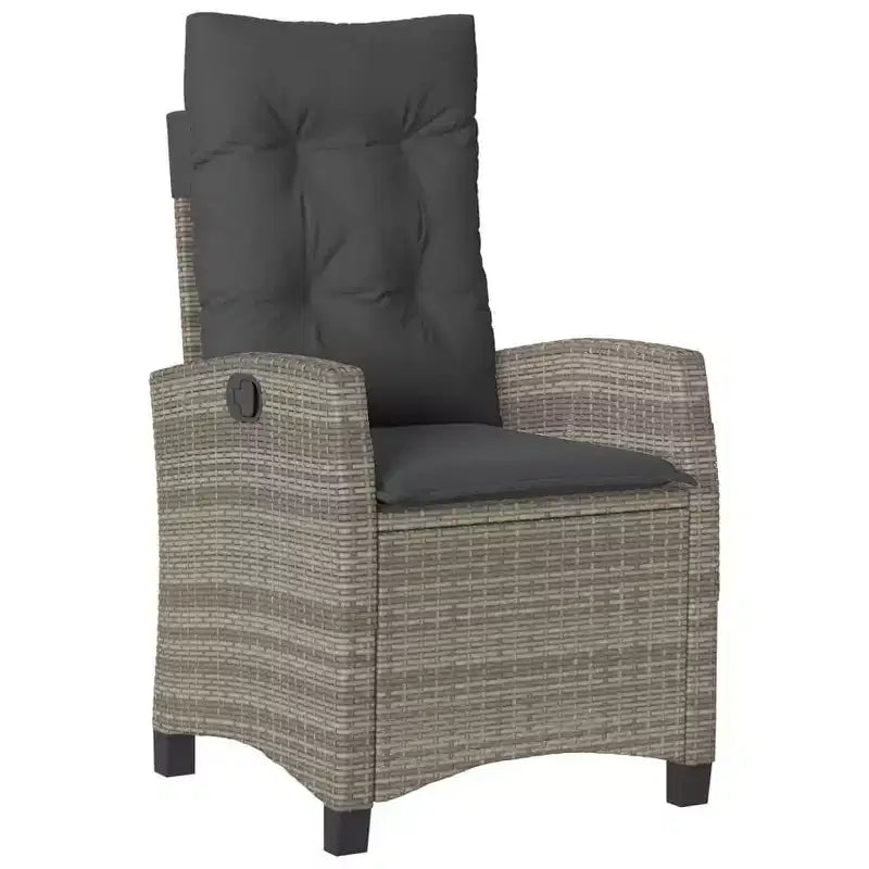 Conjunto de comedor de patio de moda vidaXL, poliratán