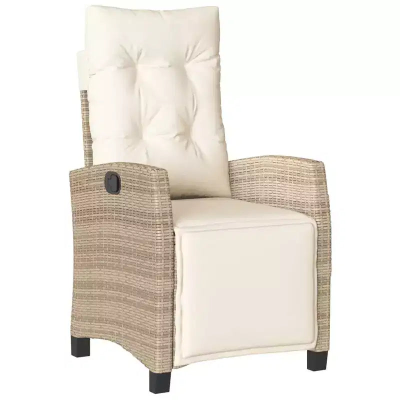 Conjunto de comedor para exteriores vidaXL con cojines y mesa rectangular