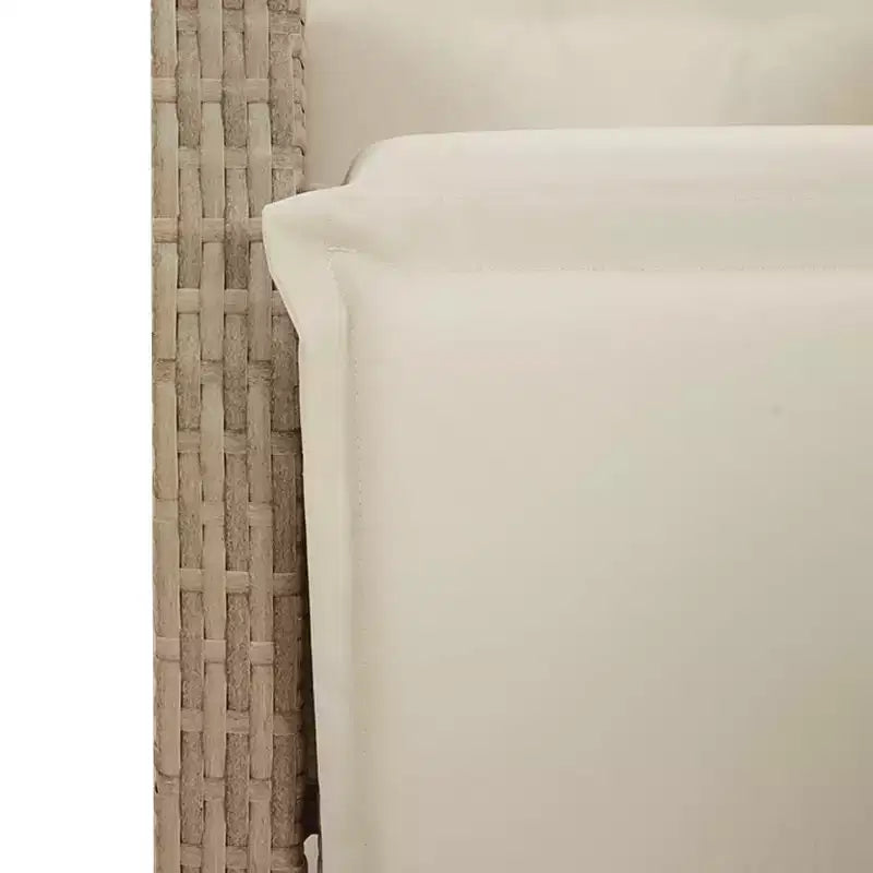Conjunto de comedor para exteriores vidaXL con cojines y mesa rectangular