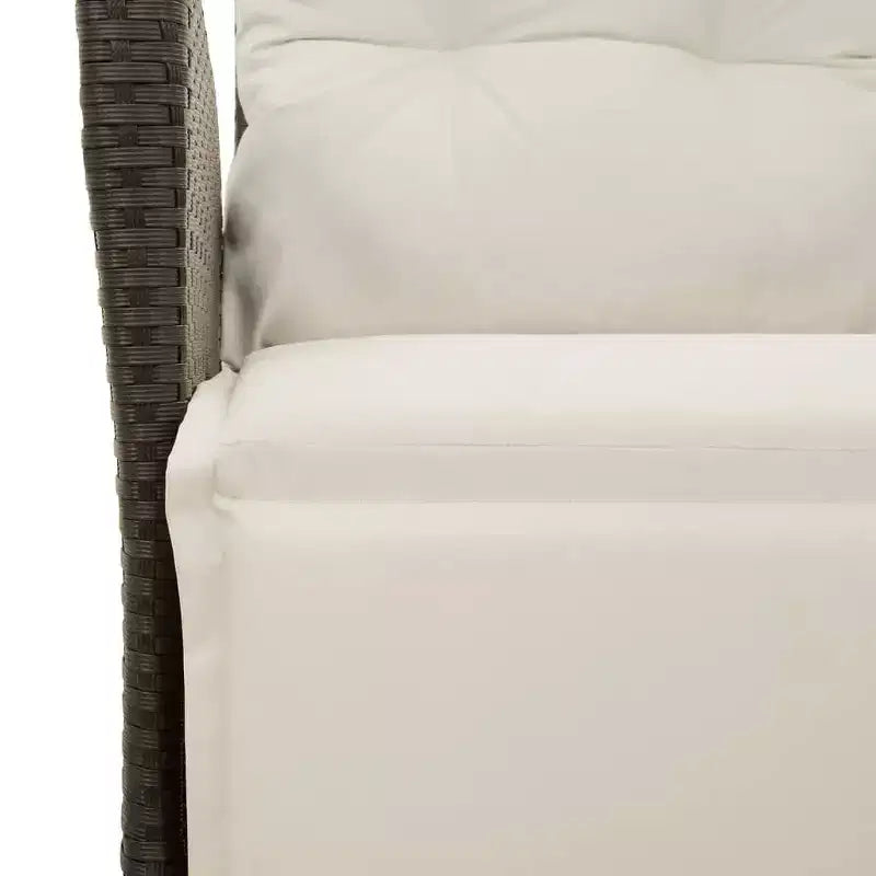 Conjunto moderno de comedor para jardín de vidaXL en mimbre