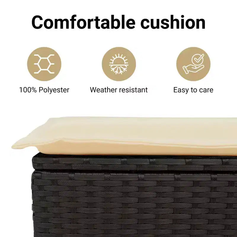 Conjunto de comedor para jardín vidaXL