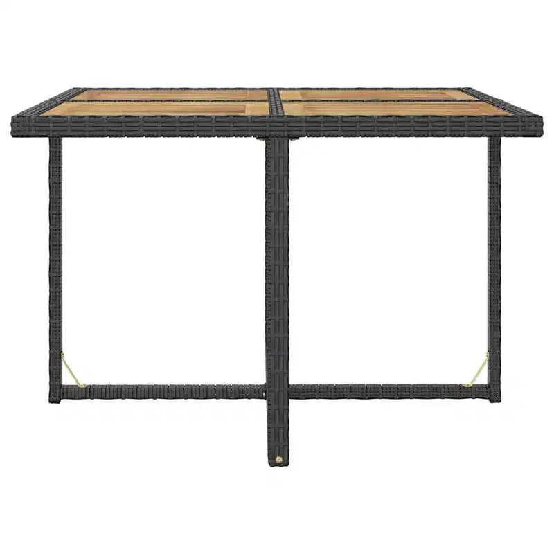 Conjunto de comedor para patio vidaXL, mesa y sillas de exterior de ratán sintético y madera de acacia