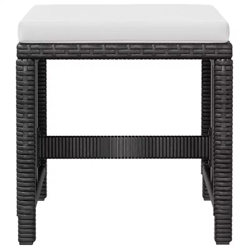 Conjunto de comedor para patio vidaXL, mesa y sillas de exterior de ratán sintético y madera de acacia