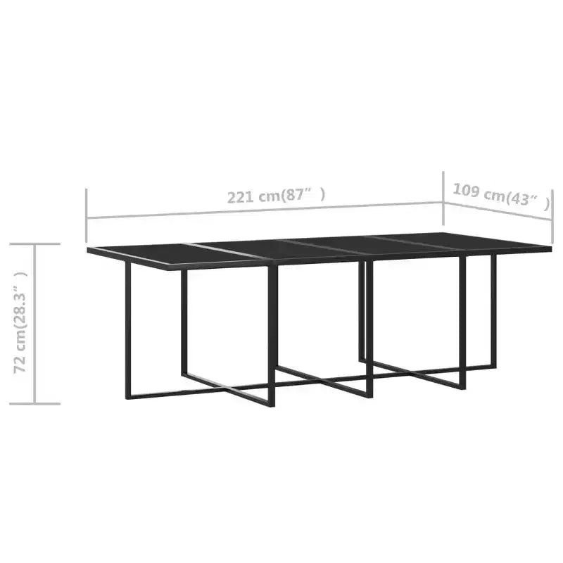 Ensemble repas de jardin vidaXL avec table et chaises d'extérieur en résine tressée