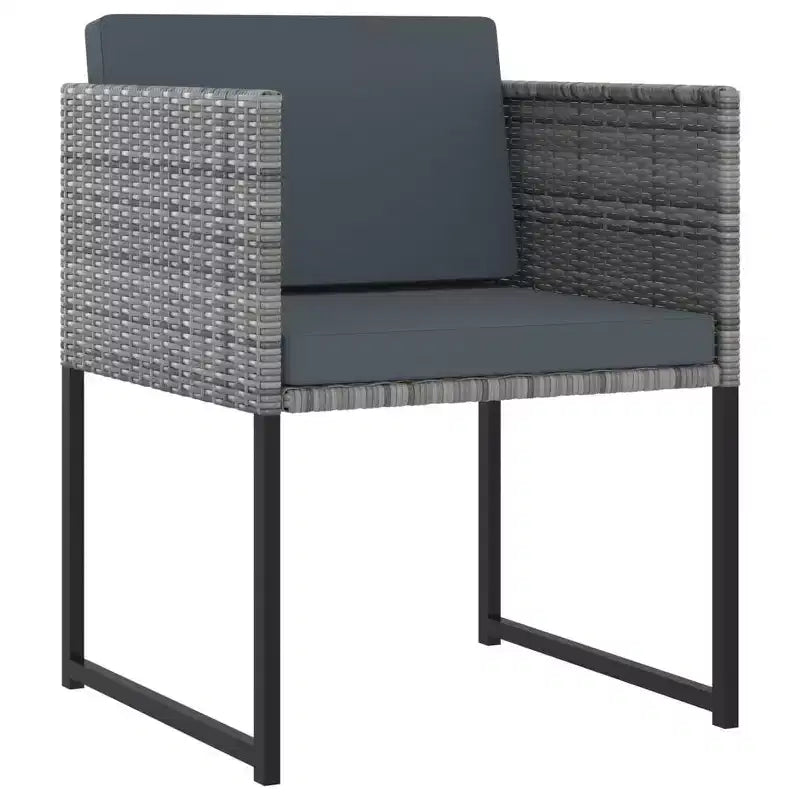 Ensemble repas de jardin vidaXL avec table et chaises d'extérieur en résine tressée