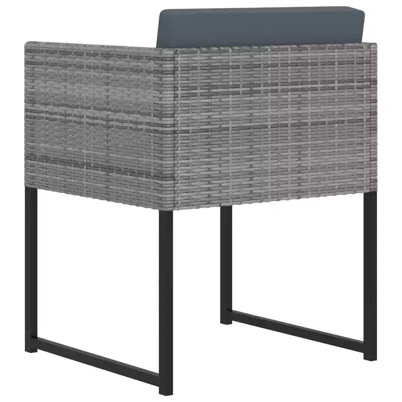Ensemble repas de jardin vidaXL avec table et chaises d'extérieur en résine tressée