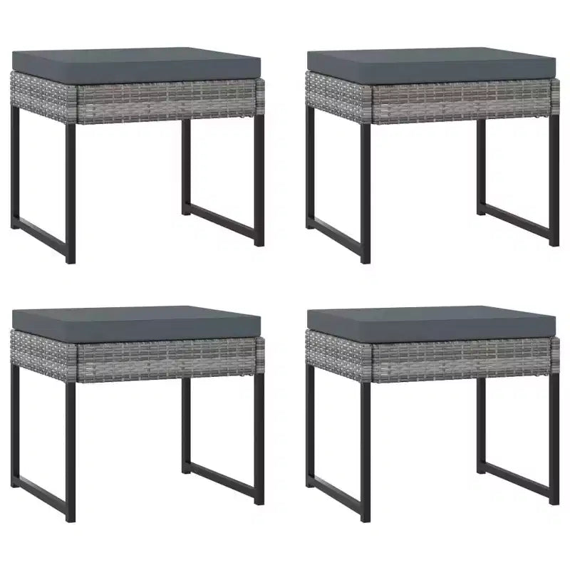 Ensemble repas de jardin vidaXL avec table et chaises d'extérieur en résine tressée
