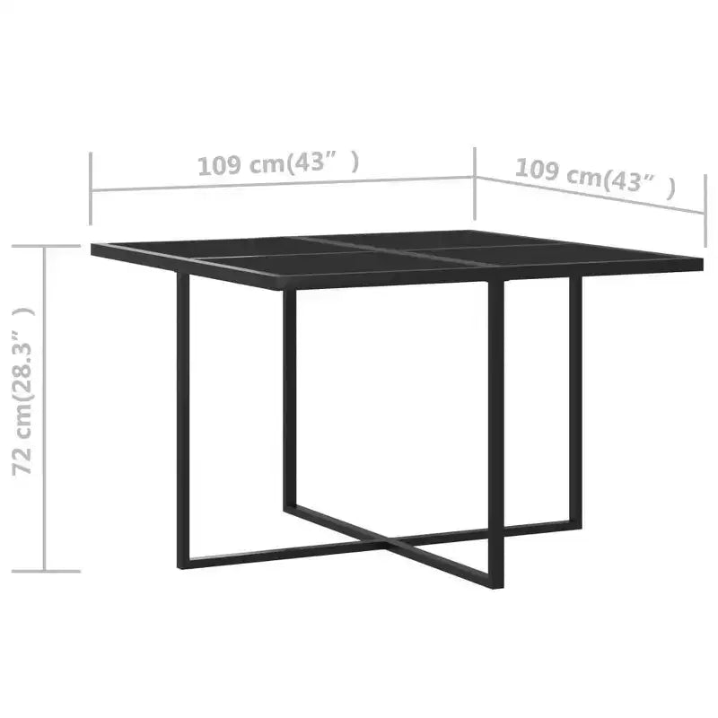 Ensemble repas de jardin vidaXL avec table et chaises d'extérieur en résine tressée