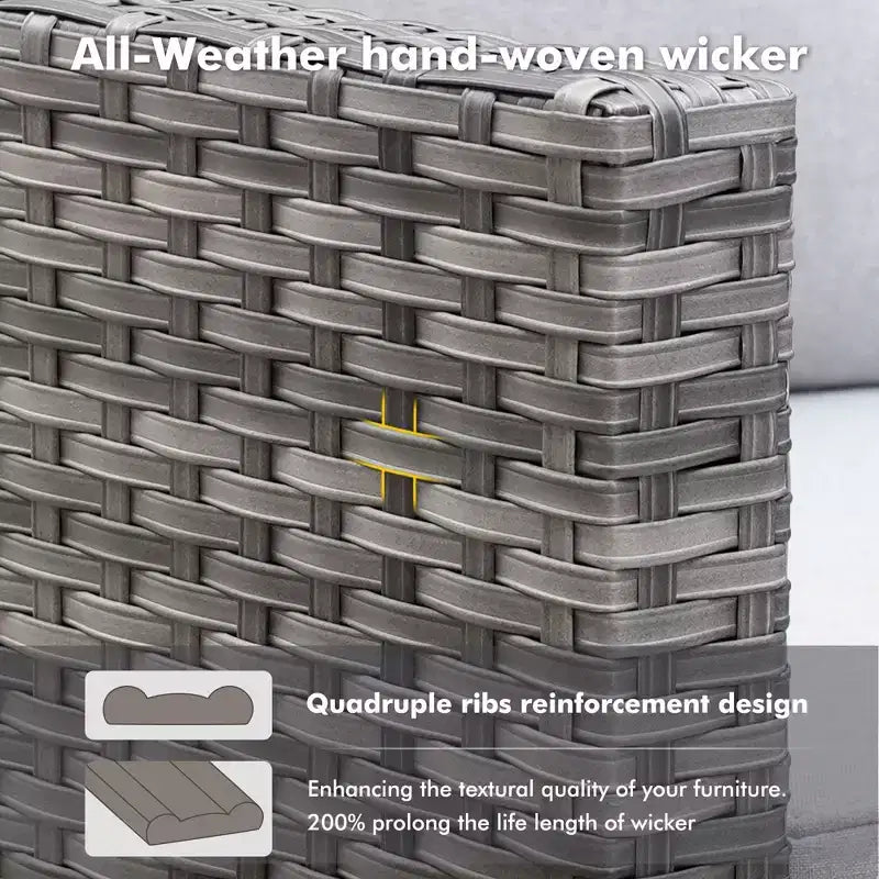 Juego de sillas para patio con brasero HOMLUX de 7 piezas, con sillas giratorias y mesa con brasero, resistente a la intemperie