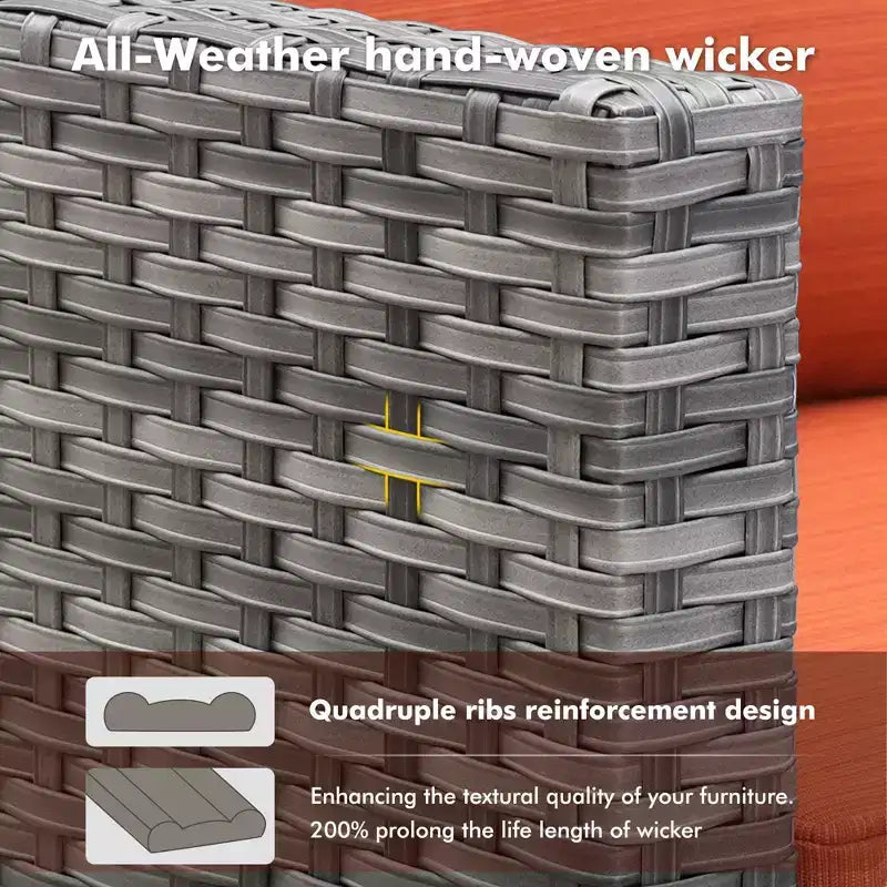 Juego de sillas para patio con brasero HOMLUX de 7 piezas, con sillas giratorias y mesa con brasero, resistente a la intemperie
